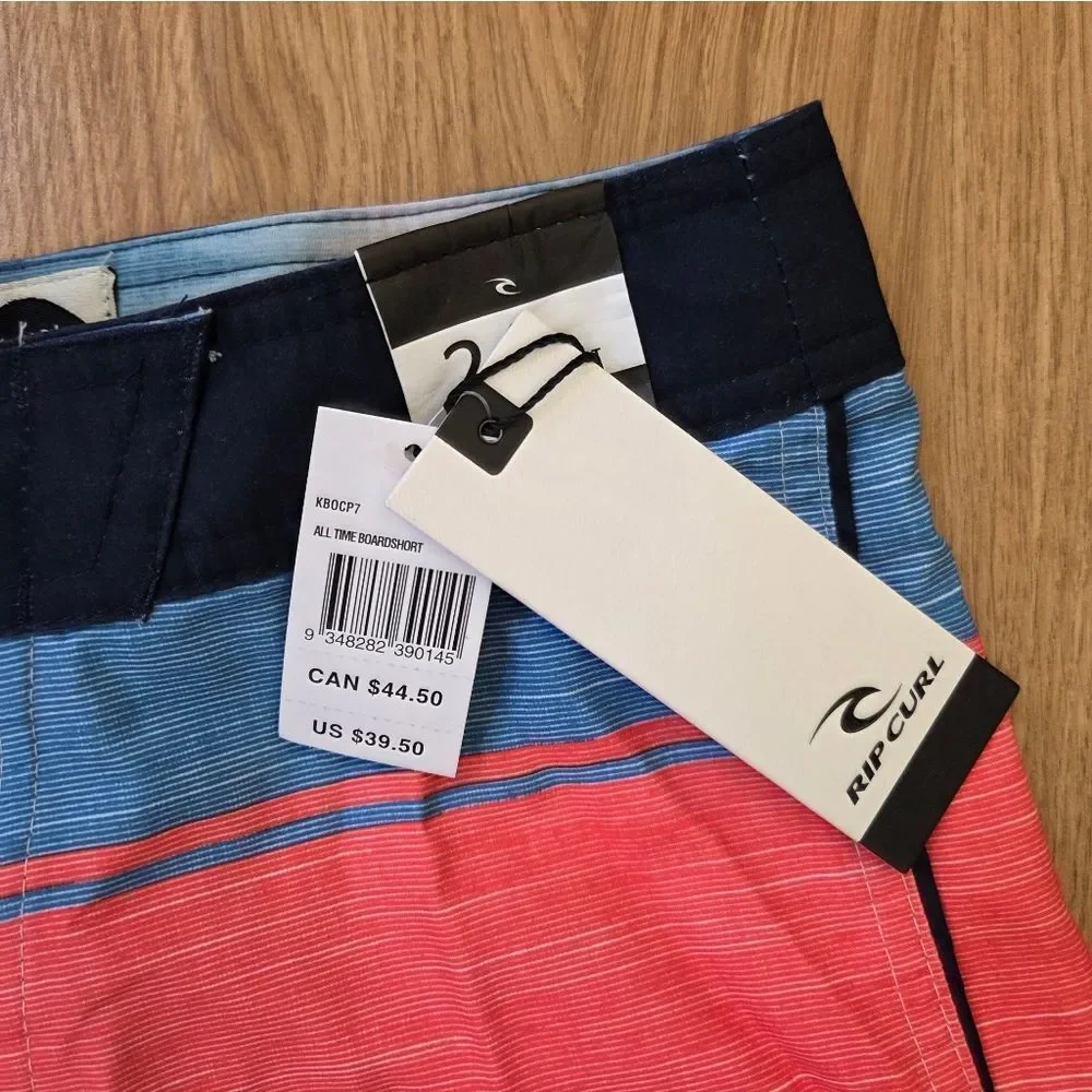 Rip Curl All Time Big Kidd Board Shorts Sz 24, 27, 28, & 29